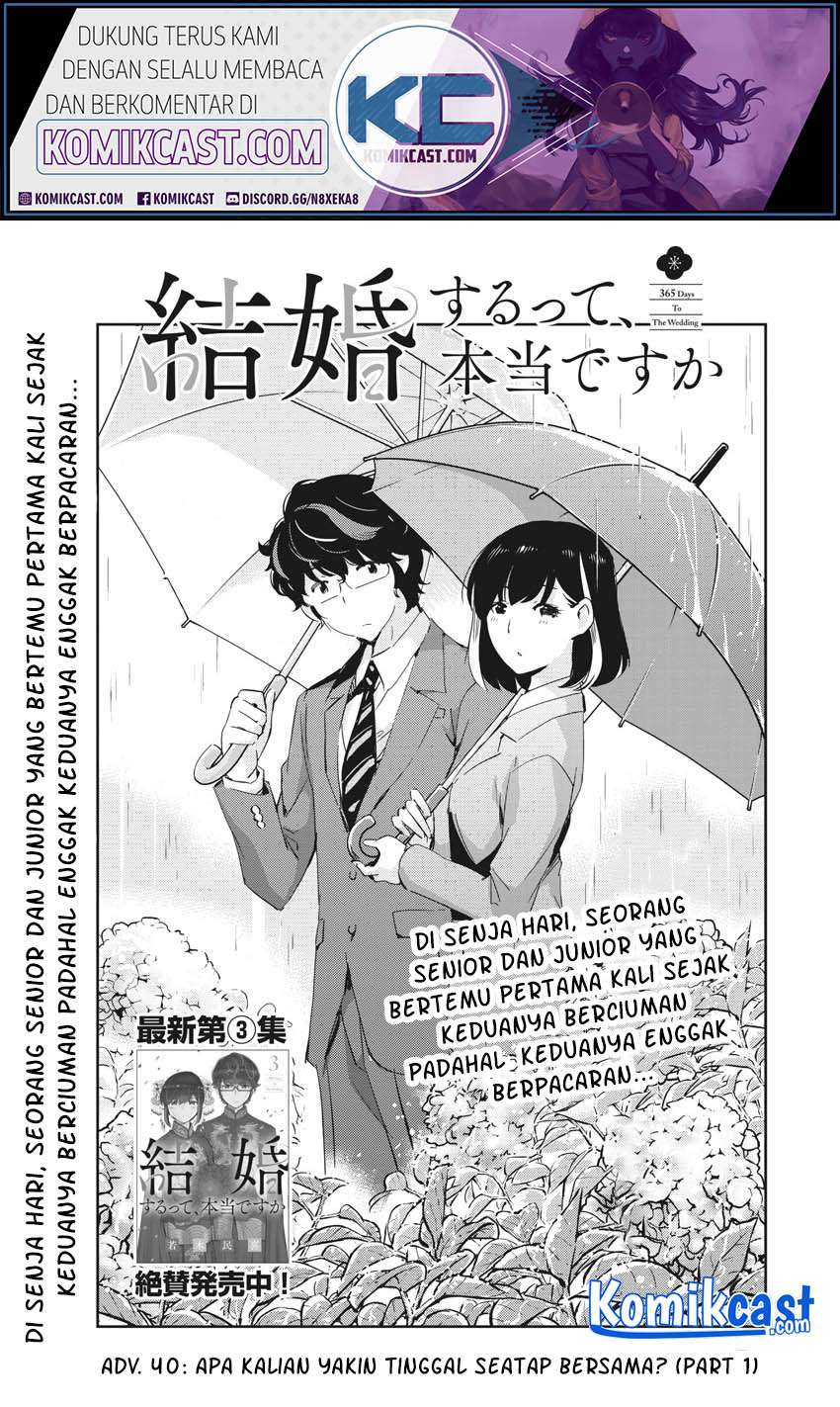 Kekkon Surutte, Hontou Desu ka? Chapter 40 Gambar 2